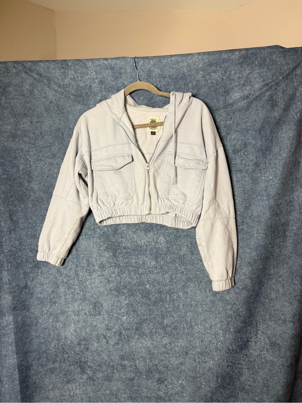 Ashley By 26 International Light Blue Zip Hoodie